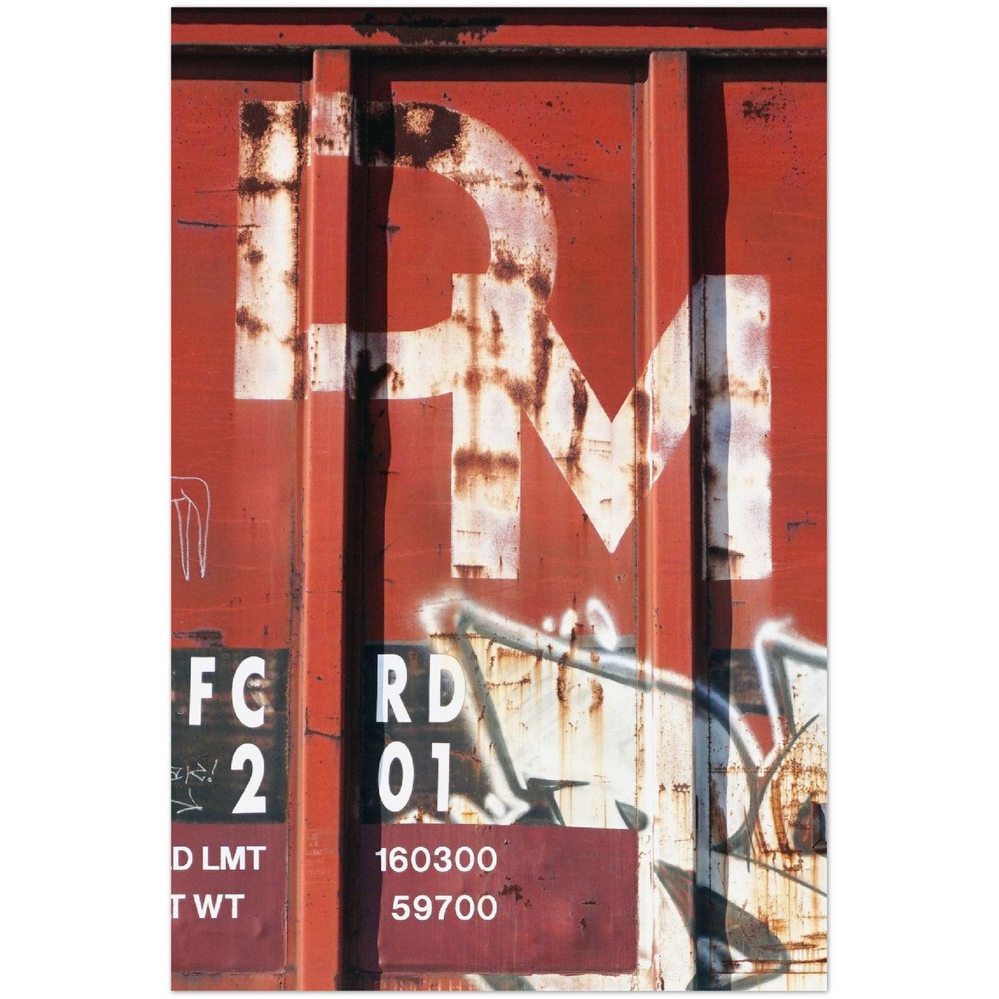 DETROIT & MACKINAC VERTICAL METAL PRINT