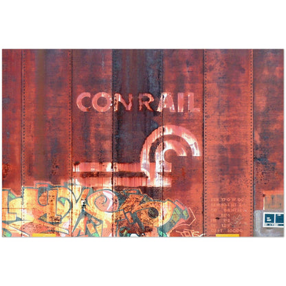 CONRAIL HORIZONTAL METAL PRINT