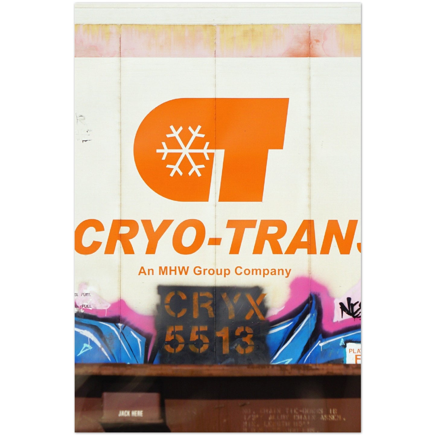 CRYO-TRANS REEFER VERTICAL METAL PRINT