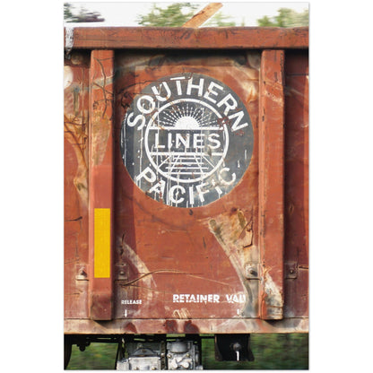 SOUTHERN PACIFIC LINES VERTICAL METAL PRINT