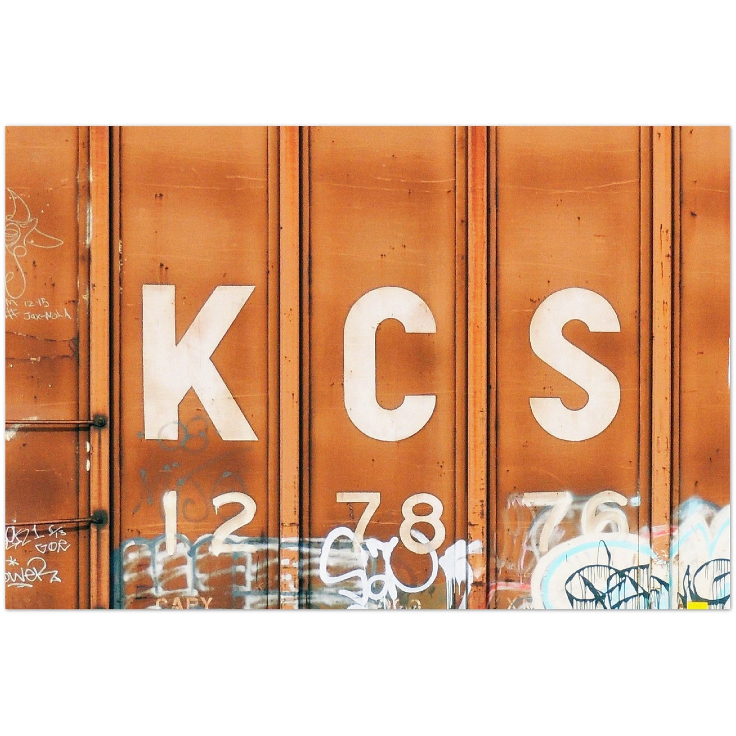 KANSAS CITY SOUTHERN (KCS) HORIZONTAL METAL PRINT