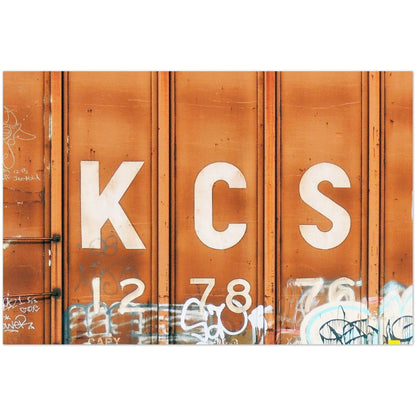 KANSAS CITY SOUTHERN (KCS) HORIZONTAL METAL PRINT