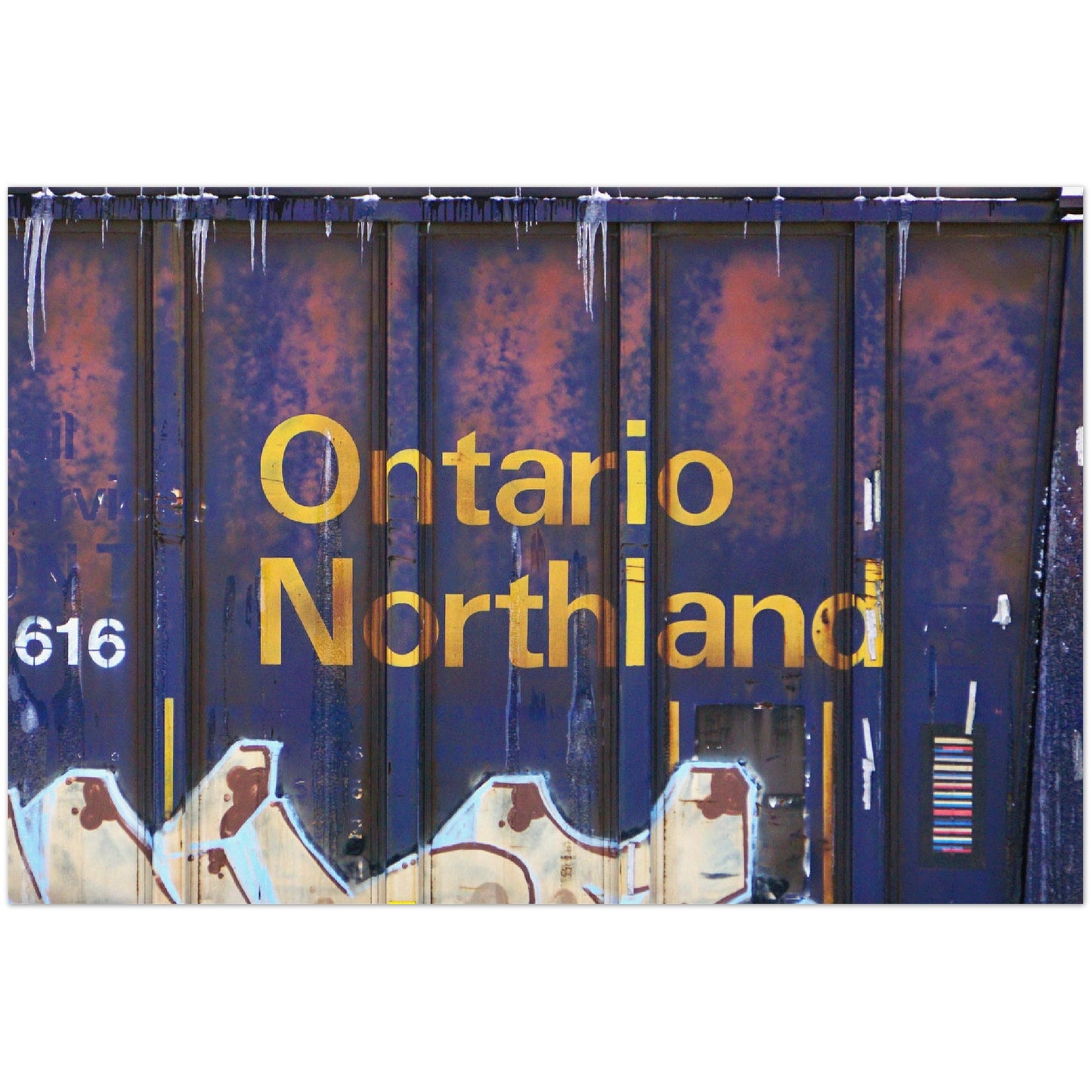 ONTARIO NORTHLAND (ONR) HORIZONTAL METAL PRINT v2