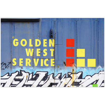 GOLDEN WEST SERVICE HORIZONTAL METAL PRINT